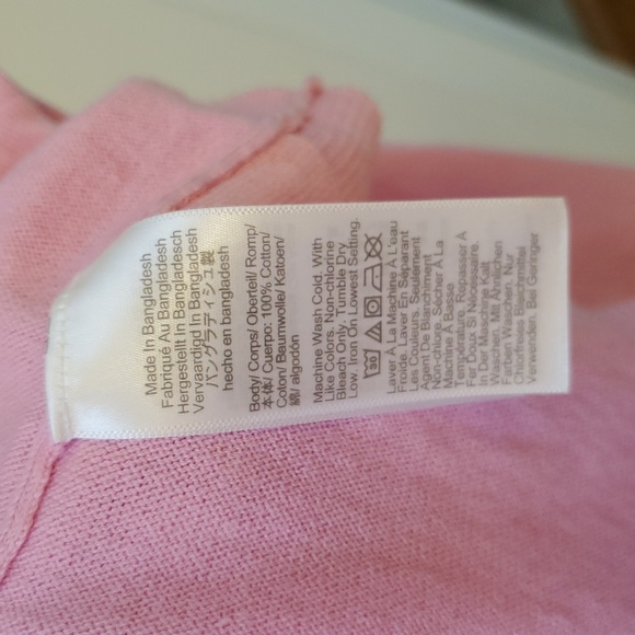 J. Crew Teddie Pink Pullover Sweater with Red Heart Design - Picture 3 of 3